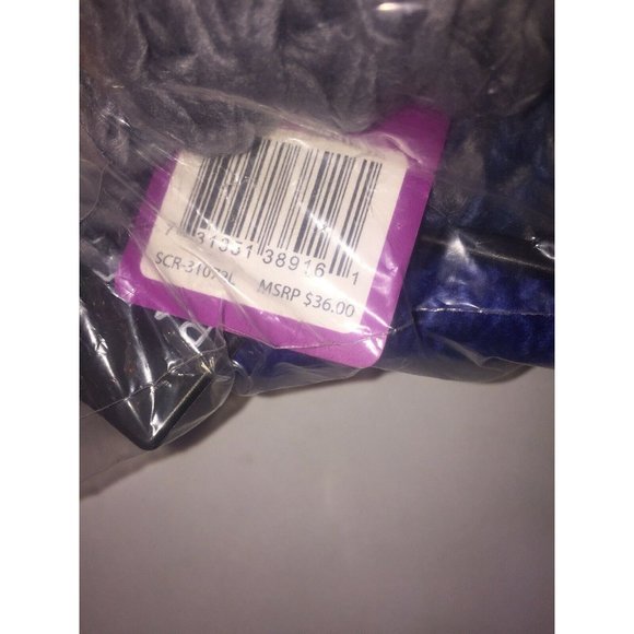 Rampage Women's Colorblock Fringe Scarf Blue/Grey - Picture 4 of 4